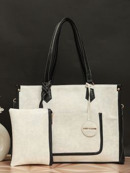 Bagsy Malone - Luxe Aura Handbag with Detachable Strap and Multi-Utility Pouch (Set of 2)