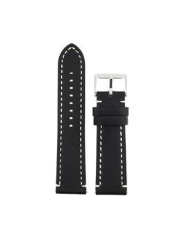 Titan - 24 mm Black Genuine Leather Strap for Men 1001085024S/P