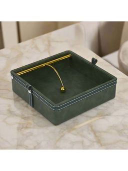 ICHKAN - Dote Leatherette Dark Olive Weight Tissue Holder