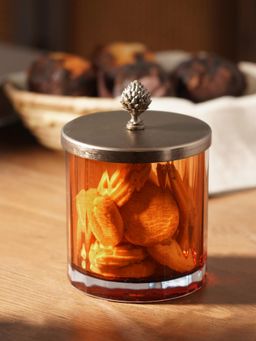 Pure Home + Living - Orange Amber Bronze Jar with Lid