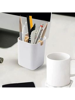 ARHAT ORGANIZERS - White Detachable Toothbrush & Toothpaste Holder