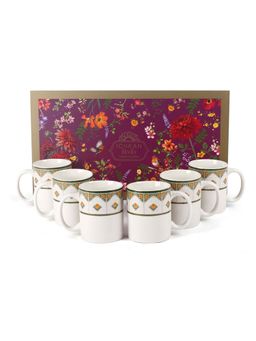 ICHKAN - White Jashn Coffee Mugs (Pack of 6)