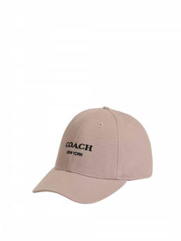 Coach - Beige Logo Embroidered Textured Baseball Hat