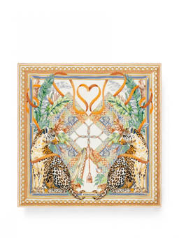 Ferragamo - White Printed Scarf