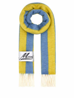Marni - Blue Yellow Striped Scarf