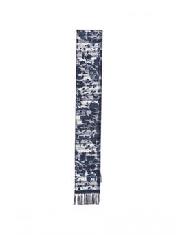 Pierre-Louis Mascia - Dark Blue Printed Floral Scarf