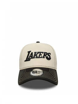 New Era Cap - Beige Black Logo Baseball Hat