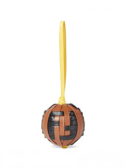 Fendi - Brown Spherical Woven Key Chain