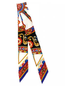 Dolce&Gabbana - Multicolor Carretto Printed Bandana Scarf