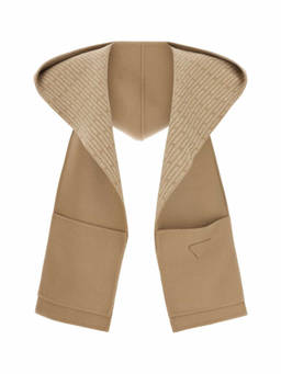PRADA - Beige Hooded Scarf