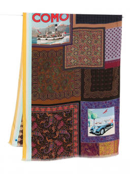 Pierre-Louis Mascia - Brown Patchwork Paisley Scarf