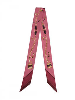 Chloe - Pink Printed Bandana Scarf