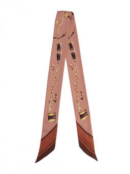 Chloe - Peach Printed Bandana Scarf