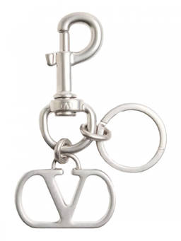 Valentino Garavani - Silver Vlogo Charm Key Chain