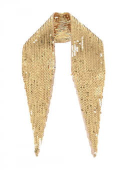 Dsquared2 - Golden Sequin Embellished Scarf