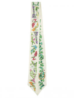 Ferragamo - White Eden Printed Bandana Scarves