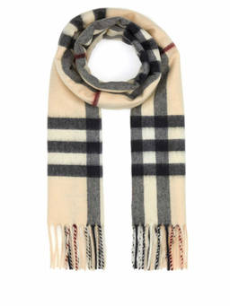 Burberry - Off White Reversible Scarf