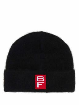 BY FAR - Black Logo Beanie Cap