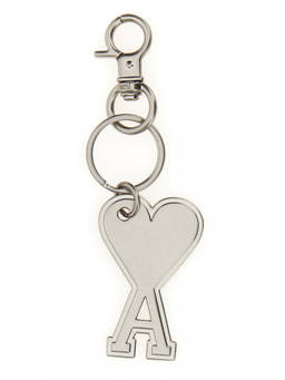 AMI Paris - Silver Logo Charm Key Chain