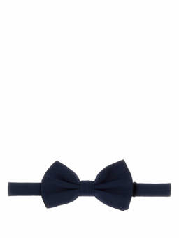 PRADA - Navy Blue Silk Bow Tie