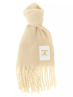 Barbour - White Ellison Solid Scarf