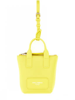 Dolce&Gabbana - Yellow Solid Bag Key Chain