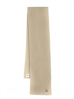 Burberry - Beige Wool And Cahmere Blend Ribbed Scarf