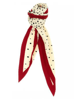 Valentino Garavani - Off-White Little Star Starry Pleated Scarves