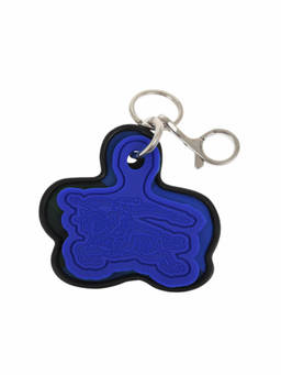 Burberry - Denim Knight Logo Key Charm