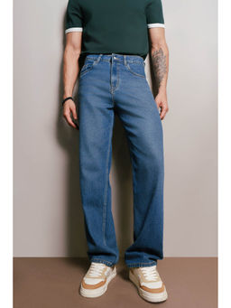 FREAKINS - Men Blue Solid Straight Jeans