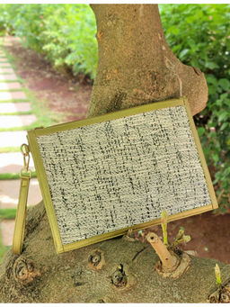 Misfit Panda - Green Oversized Pouch