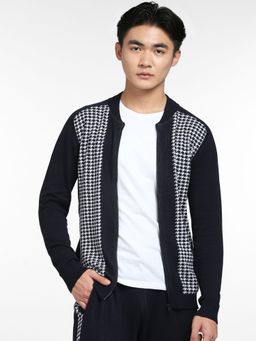 Jack & Jones - Navy Blue Printed Co-ord Jacket