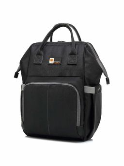The Clownfish - Multifunctional Bag Pack with Bottle Organizer & Tissues Dispensing Pocket Black