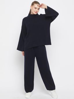 Club York - Navy Blue Turtle Neck Top with Pant (Set of 2)