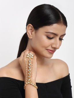 Ruby Raang Studio - Ruby Raang Kundan Hand Harness