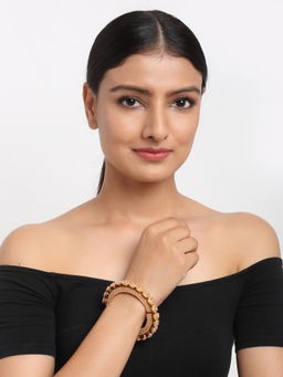 Ruby Raang Studio - Ruby Raang Pearl Embellished Bangle