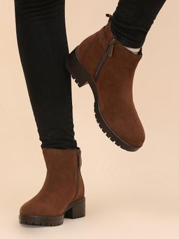 Yoho - Chocolate Brown Comfortable Insoles Chelsea Boots for Women