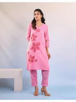 STUDIO MISRI - Pink Embroidered Kurta and Pant