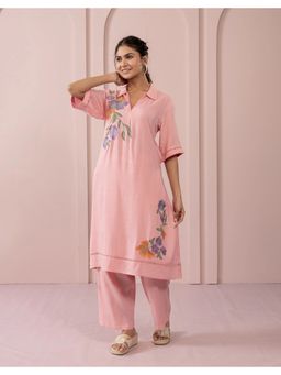 STUDIO MISRI - Pink Embroidered Kurta and Pant