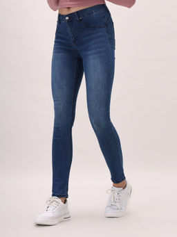 TALLY WEiJL - Blue Low Waist Push Up Jeans