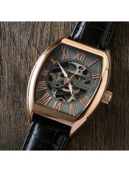 Earnshaw - Beauchamp Automatic Skeleton Grey Tonneau Dial Mens Watch - ES-8148-08