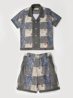 Avokiddos - Boys Grey Hound Relaxed Fit Co-Ord (Set of 2)