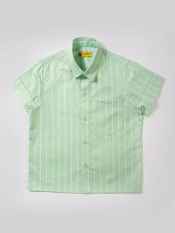 Avokiddos - Boys Short Sleeved Summer Green Shirt