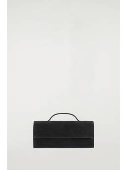 COS - Women Black GALLERY CLUTCH BAG - SUEDE