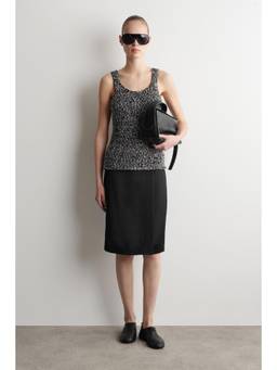 COS - Women Black PLINTH CROSSBODY BAG - LEATHER