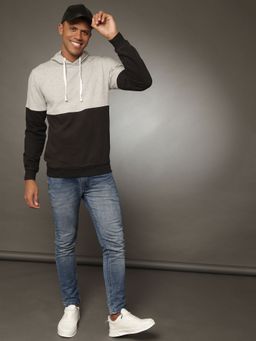 Campus Sutra - Men Colorblock Stylish Casual Sweatshirts