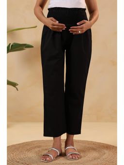 Ikk Kudi By Seerat - Womens Black Maternity Cotton Pant