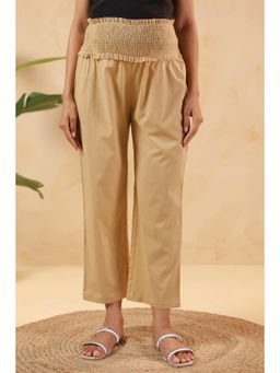 Ikk Kudi By Seerat - Womens Beige Maternity Cotton Pant