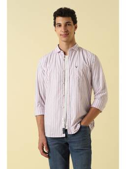 Allen Solly - Men Multi-Color Stripes Full Sleeves Casual Shirt