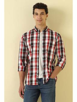 Allen Solly - Men Multi-Color Checks Full Sleeves Casual Shirt